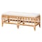 Bali & Pari Ibiza Modern bohemian Natural Brown Rattan Bench 239-13581-ZORO - alternate 1